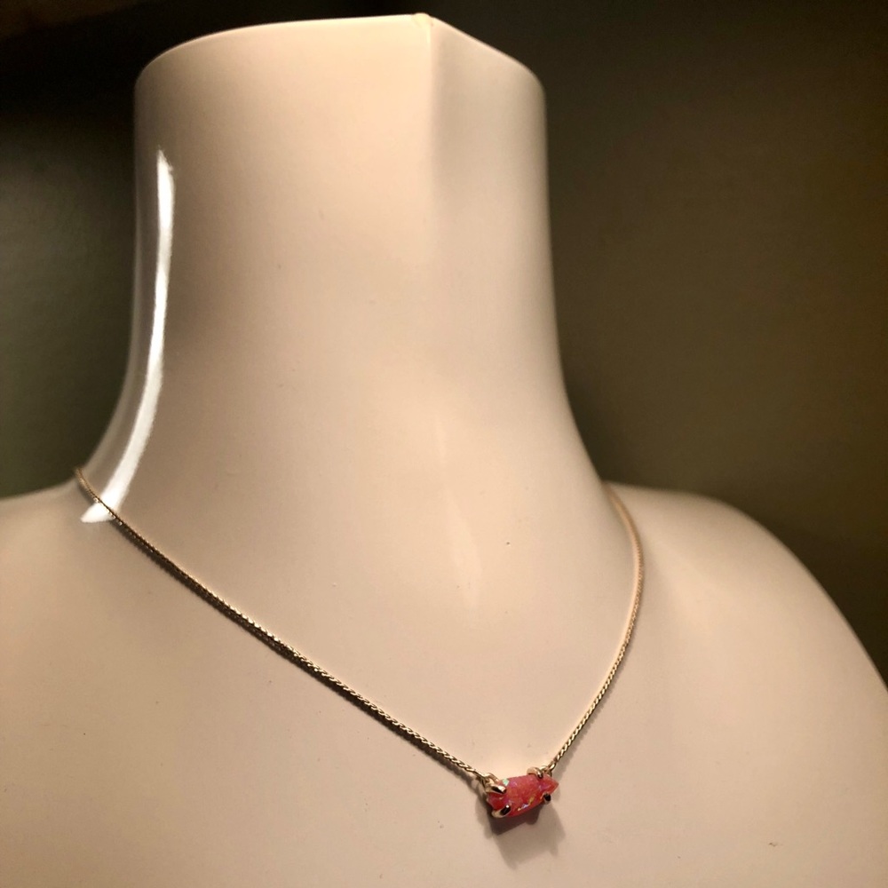 Kendra Scott Jayde Necklace Magenta Kyocera Opal